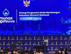 Menteri ESDM Bahlil Lahadalia Hadir Pada Acara Pembukaan MUNAS HIPMI Ke-XVIII Di Ballroom Novotel Bandar Lampung