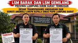 LSM Gemilang dan LSM Barak Provinsi Lampung Kirim Surat Tembusan, Desak Transparansi Anggaran