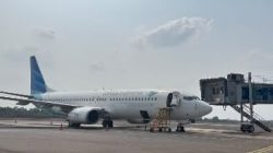 Bandara Radin Inten II Kembali Beroperasi Pasca-Erupsi Krakatau, Garuda GA 077 Lepas Landas